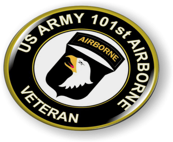 U.S. Army 101st Airborne Veteran 3D Emblem